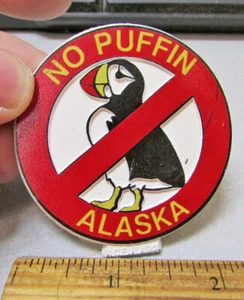 Imán de goma de recuerdo de Alaska nevera, SIN FRAILECILLOS Alaska, ¡sin letrero de fumar! - Imagen 1 de 1