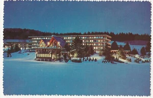Vintage Postcard Snow Lake Lodge Vermont VT Hotel  - Picture 1 of 4