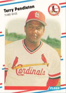 1988 Fleer Baseball Terry Pendleton St. Louis Cardinals #46 - Picture 1 of 2
