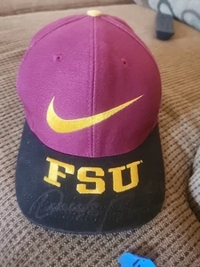 Vintage seltene NCAA Florida State Seminolen Nike großes Logo Druckknopflasche Mütze Kappe - Bild 1 von 5