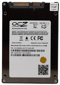 SSD SATA OCZ Vertex 2 OCZSSD2-2VTX100G.RF 100 Go 2,5" 100 % santé - Photo 1/2