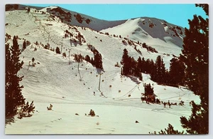 Vintage Nummer drei Sessellift Skifahren Mammut Berg Kalifornien Postkarte - Bild 1 von 2