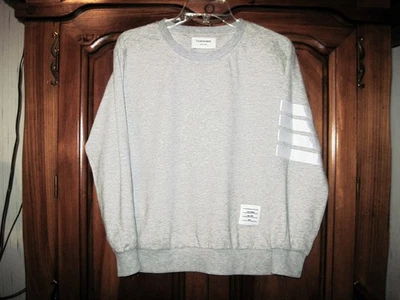 THOM BROWNE Nueva York Camiseta Gris Manga Larga 4 Bar Talla 3 Muy Buen Estado Foto 1 de 4