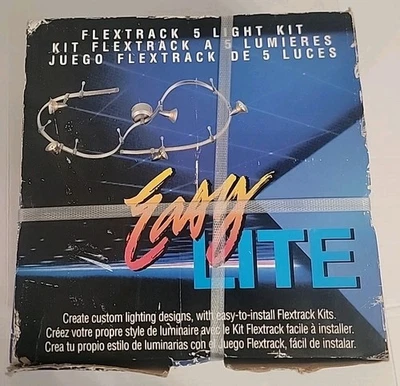 EUROFASE FX5M-04 5 LUCES FLEX TRACK KIT MALLA CABEZA PLATINO LUZ DE TECHO Foto 1 de 4