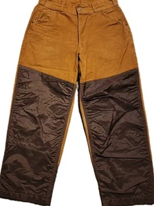 Pantalones de Campo Americanos De Colección Pato Caza Tiro Marrón 32 X 30 Hechos en EE. UU. Lona - Imagen 1 de 9