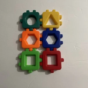Vintage Small Multicolor Plastic Shapes Puzzles - Picture 1 of 6