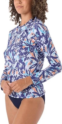 Roxy Womens Lightweight Long Sleeve Sun Protection Rashguard NWOT - Image 1 of 4