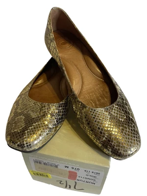 Zapatos planos sin cordones NURTURE SONG713 para mujer talla 7,5 M, piel de serpiente sintética Foto 1 de 4