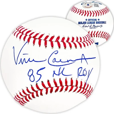 Vince Coleman Firmado MLB Béisbol Cardenales de San Luis "85 NL ROY" Beckett Foto 1 de 4