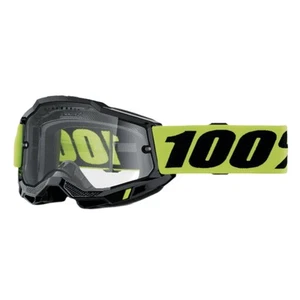 100% Accuri 2 Enduro MTB Bicycle Cycle Bike Goggles Neon Yellow / Clear Lens - Picture 1 of 1