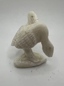 Zuni White Herons Fetish Bryston Bowannie White Marble F4505 - Picture 1 of 7