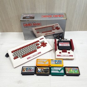 Nintendo Famicom Console with Family Basic & 6 Games tested Keyboard Japan