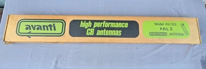 NEW OLD STOCK AVANTI HI PERFORMANCE CB ANTENNA AV-122 P.D.L II 40 CHANNEL ENGIN - Afbeelding 1 van 5