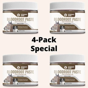(4 Pack) Veterinary Grade Sarcoid Herbal Paste for The Removal of Sarcoidosis - Picture 1 of 8