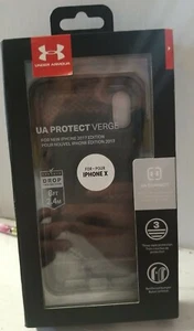 🌰 Under Armour UA Protect Verge  Apple iPhone X  XS - Clear/Black / OPEN BOX - Picture 1 of 2