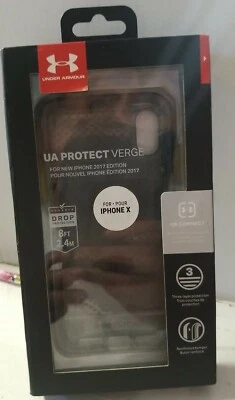 🌰 Under Armour UA Protect Verge  Apple iPhone X  XS - Clear/Black / OPEN BOX - Image 1 of 2