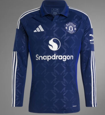 NWT ADIDAS MANCHESTER UNITED 2024/2025 LONG SLEEVE AWAY JERSEY SIZE 2XL - - Image 1 of 4