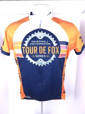 Camiseta deportiva de ciclismo Primal para hombre pequeña naranja Tour De Fox 3/4 cremallera Foto 1 de 4