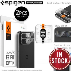 For Google Pixel 9 Pro Fold Camera Lens Protector SPIGEN EZ Fit Optik Glass 2PCS - Picture 1 of 23