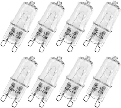 8 pack G9 Bulb 120V 25W T4 Type 2 Pin Base Light Bulb Fast Ship! - Image 1 of 4