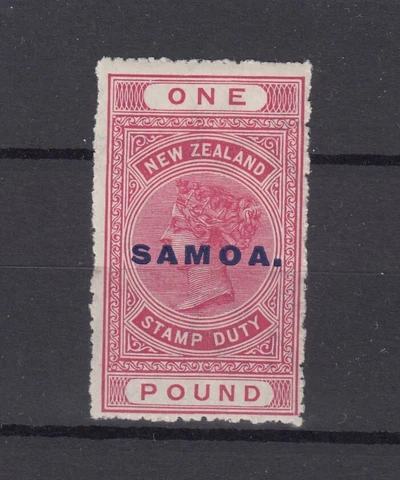 Samoa 1914 £1 Stamp Duty Revenue Duty O/P SG126 MH BP3080 Cover