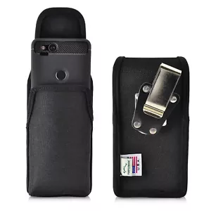 Google Pixel 2 Belt Case For Slim Case Vertical Black Nylon Rotating Belt Clip - Picture 1 of 8