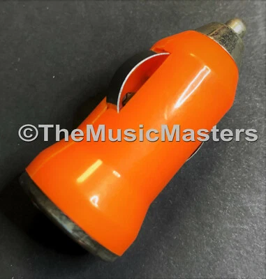 Enchufe Encendedor Coche 12V Naranja Enchufe 5V CARGADOR USB Toma Adaptador de Corriente Foto 1 de 3