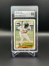 1989 Topps Traded - #48T Rickey Henderson CSG Gem Mint 10 Graded
