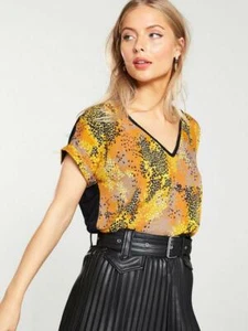 Nuevo con etiquetas V de Very Animal Tejido Botón Frontal Top Talla Multi 12 14 - Imagen 1 de 4