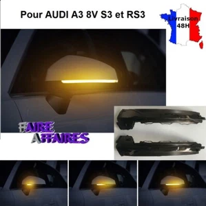 Clignotants de rétroviseurs défilant noir AUDI A3 8V Cabriolet Sportback Coupé - Foto 1 di 5