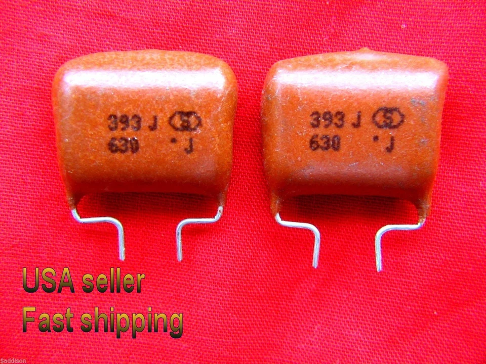 5 шт. - 0,039 мкф (0,039 мкф, 39 нф) 630 В металлизированные пленочные конденсаторы - Изображение 1 из 1