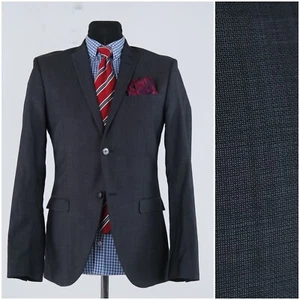 Mens TIGER OF SWEDEN Blazer 36R UK Size Grey Wool Sport Coat Jacket - Picture 1 of 14