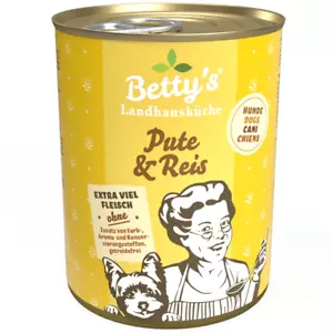 Betty's Country Kitchen Dog Food Can - Turkey & Rice 12 x 400g (12.48€/kg) - Picture 1 of 1