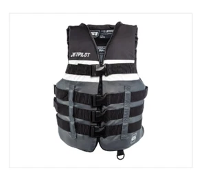 NEW JetPilot S1 by Yamaha, Nylon 4-Buckle PFD, BLACK, LIFE JACKET - Picture 1 of 1