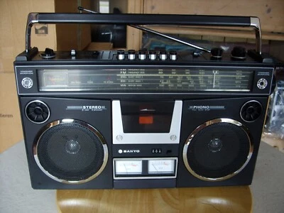 Radiorecorder/Ghettoblaster Sanyo M 4500- sehr gut erhalten - made in Japan - - Bild 1 von 4