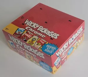 2014 WACKY PACKAGES CHROME SEALED HOBBY BOX (24PKS/4 STICKERS) RARE - Picture 1 of 4