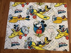 Disney Mickey Mouse "The Mail Pilot" Standard Sham - Picture 1 of 5