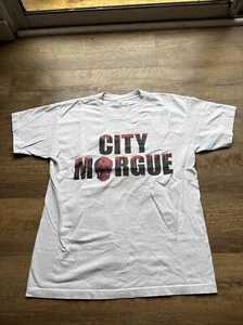 Vlone x City Morgue T-Shirt Men's White Graphic Large Size Double Sided Dogs - Picture 1 of 7