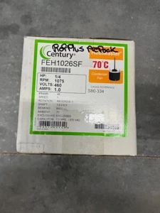 CENTURY - FEH1026SF Condenser Fan Motor 1/4 HP, 1,075 RPM Stud Mount New - Picture 1 of 2