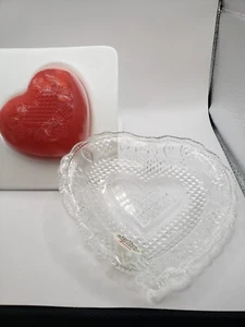 Avon Vintage Heart & Diamond Soap Dish and Soap - Picture 1 of 8