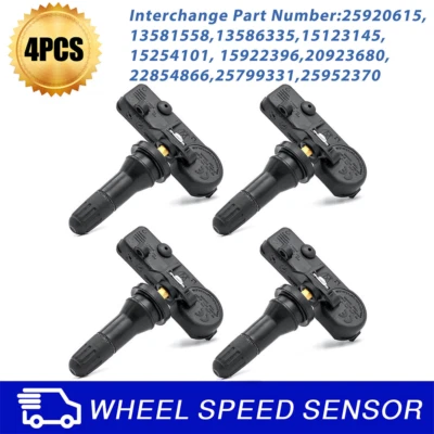 4X TPMS Tire Pressure Sensor 315Mhz for GMC Chevy Buick 20923680 13586335 - Изображение 1 из 4