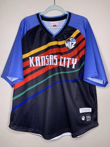 Kansas City Wiz Retro 1996 Mitchell and Ness Soccer Jersey Sporting KC Wizards Cover