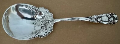 DURGIN NEW ART STERLING 9 7/8” IRIS BERRY SPOON EXCELLENT ORIGINAL CONDITION! - Image 1 of 4