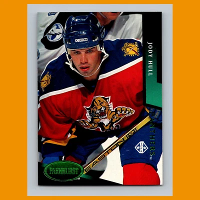Jody Hull #76 1993 Parkhurst Emerald Ice Florida Panthers Hockey Card NHL NM - Image 1 of 3