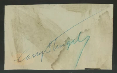Casey Stengel Signed Autographed Cut JSA - Image 1 of 2