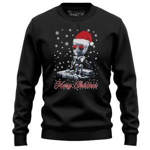 Baby Groot DJ Christmas Sweatshirt - Groovin' Santa Edition! Funny Unisex Design - Picture 1 of 47