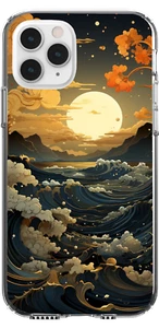 Pretty Sunset Waves Scenery Art Dawn Cool Ocean Case Silicone Shockproof MagSafe - Picture 1 of 9