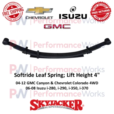 Skyjacker Softride Leaf Spring 4" Rear Lift For 04-12 GMC, Isuzu, Chevrolet 4WD - Image 1 of 4