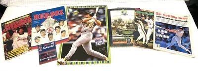 6Pc.SET of Baseball Magazines -1987 75th,Fenway Park Red Sox Scorebook - Image 1 of 4