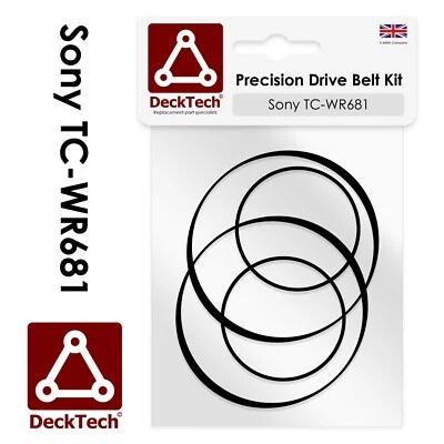 DeckTech® Ersatzgurte für Sony Kassettendeck TC-WR681 TCWR681 TC WR681 - Bild 1 von 3